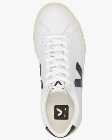 Veja Esplar Logo Extra White Black Leather Trainers