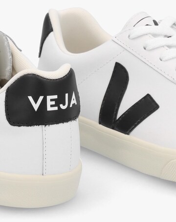 Veja Esplar Logo Extra White Black Leather Trainers