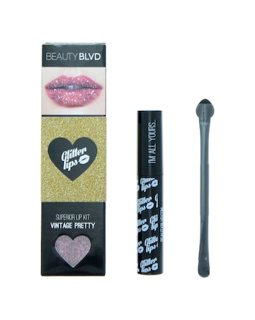 Beauty Blvd Glitter Lips Superior Lip Kit - Gloss Bond Glitter Lip Brush