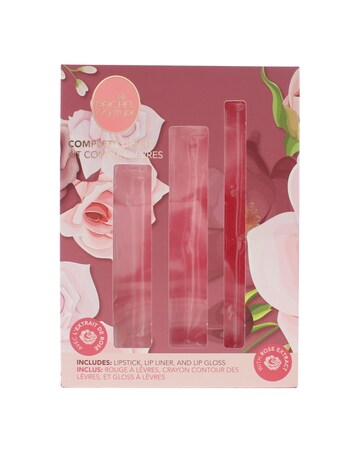 Rachel Couture Lip Kit Nude 3 Piece Gift Set: Lipstick Lip Gloss Lip Liner