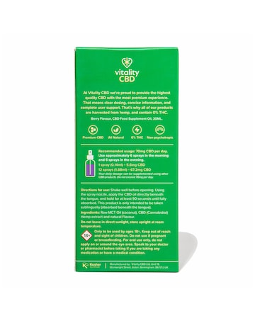 Vitality CBD Oral Spray 1200mg Berry