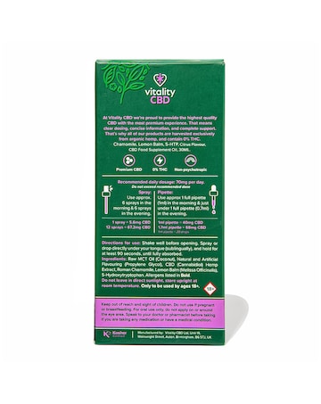 Vitality CBD Sleep Support 1200mg Spiced Citrus
