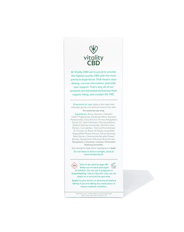 Vitality CBD Skin Cream 300mg