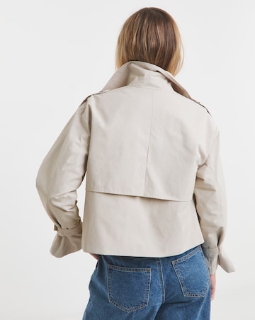 Simply Be Stone Cropped Trench