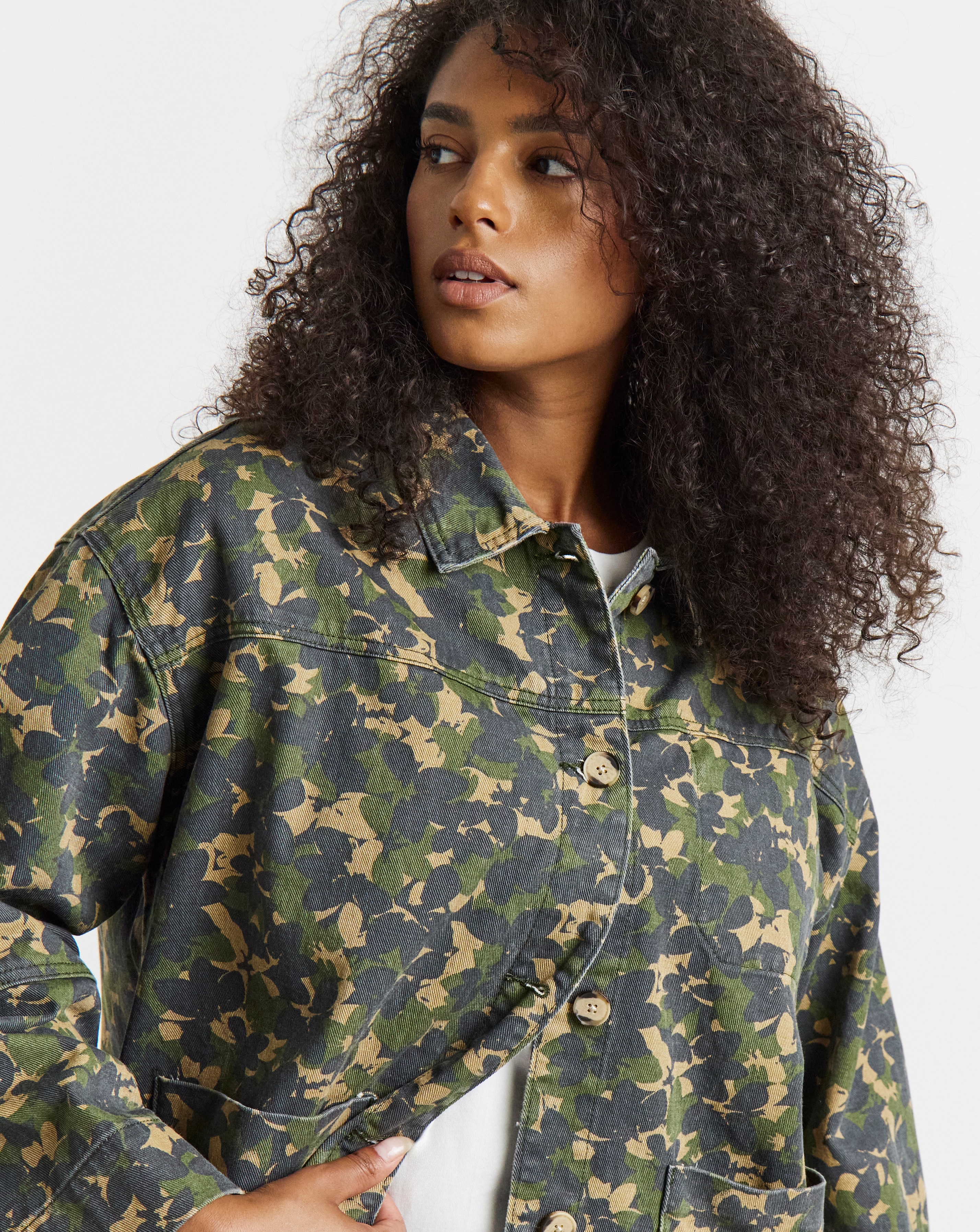 Simply Be Camo Utility Jacket