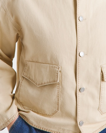 Simply Be Neutral Stitch Detail utility Jacket