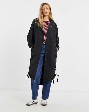 Simply Be Black Utility Parachute Jacket