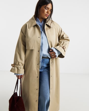 Stone Maxi Trench Coat