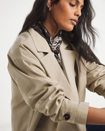 Stone Blouson Sleeve Trench