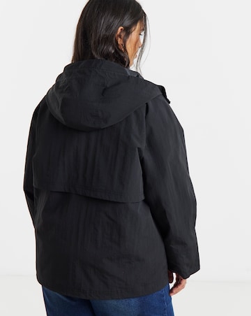 Black Lightweight Tech Parka