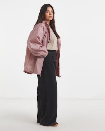 Dusty Rose Zip Through Mac