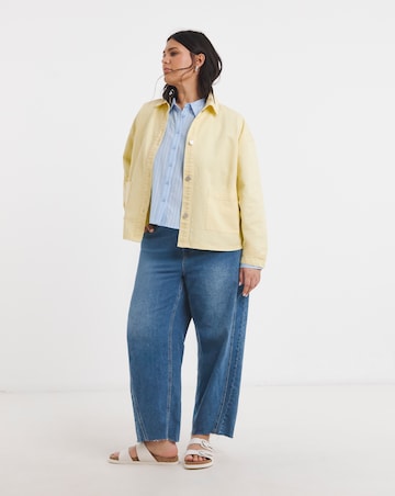 Simply Be Buttermilk Yellow Button Through Shacket