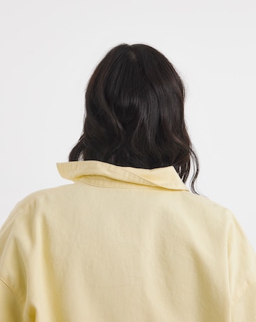 Simply Be Buttermilk Yellow Button Through Shacket