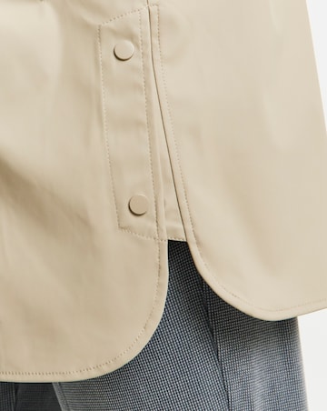 Neutral Coated Longline Raincoat