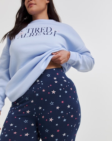 Pretty Secrets Star Cycling Shorts & Sweatshirt Lounge Set