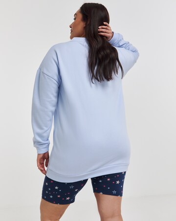 Pretty Secrets Star Cycling Shorts & Sweatshirt Lounge Set