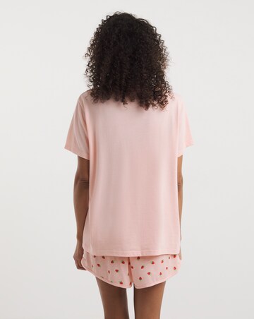 Pretty Secrets Strawberry Print Value Pyjama Shortie Set