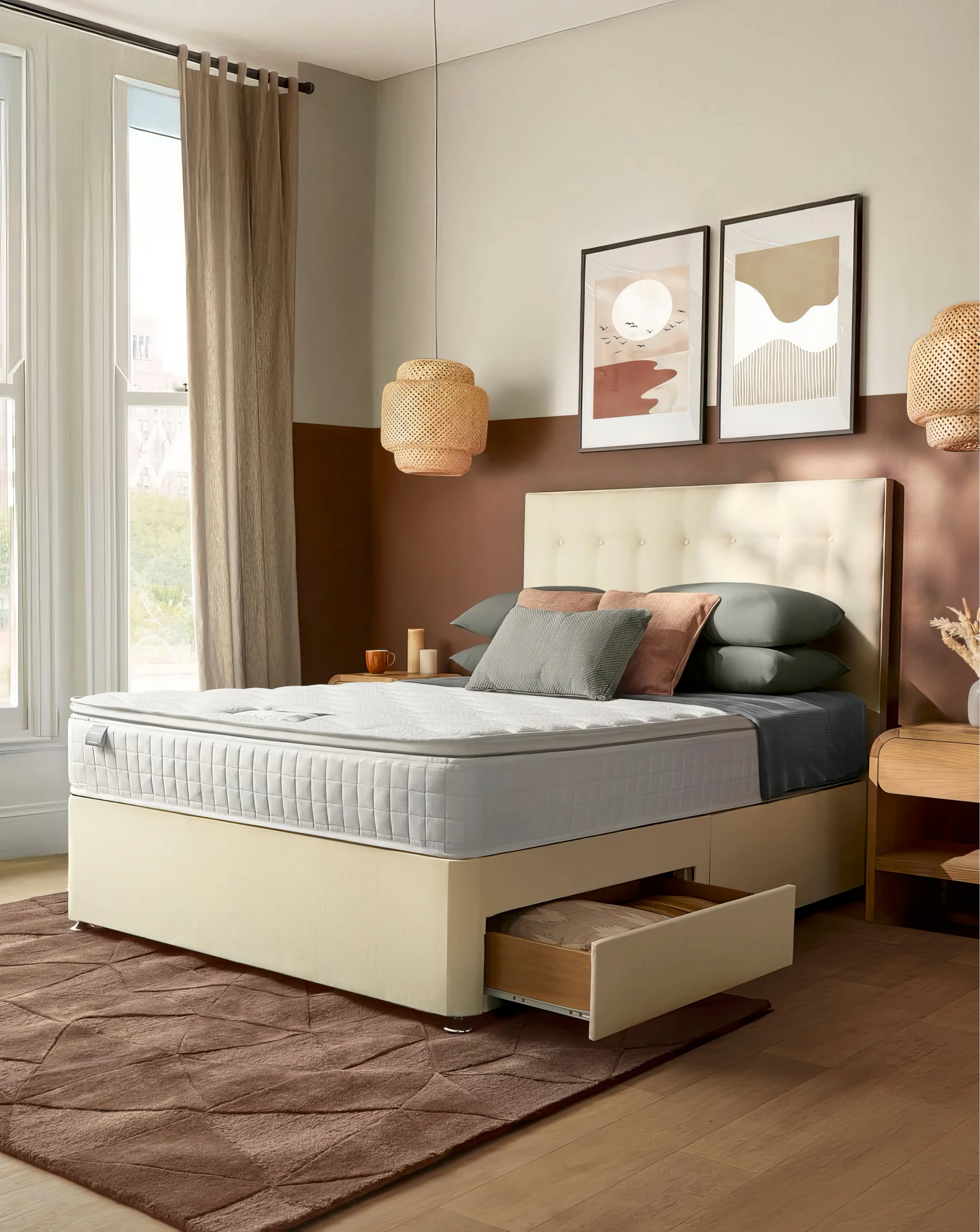 Silentnight 1000 Memory 2 Draw Divanset