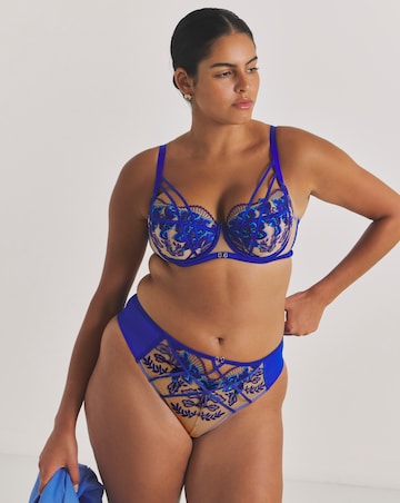 Ann Summers Faithful Fan High Waist Brazilian Cobalt