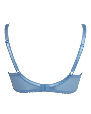 Pour Moi Amour Full Cup Wired Non Pad Side Support Bra Powder Blue/Ivory