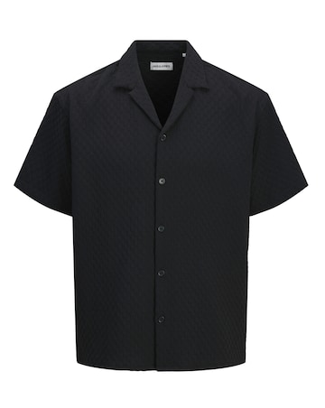 Jack & Jones Sean Textured Resort Shirt - Black