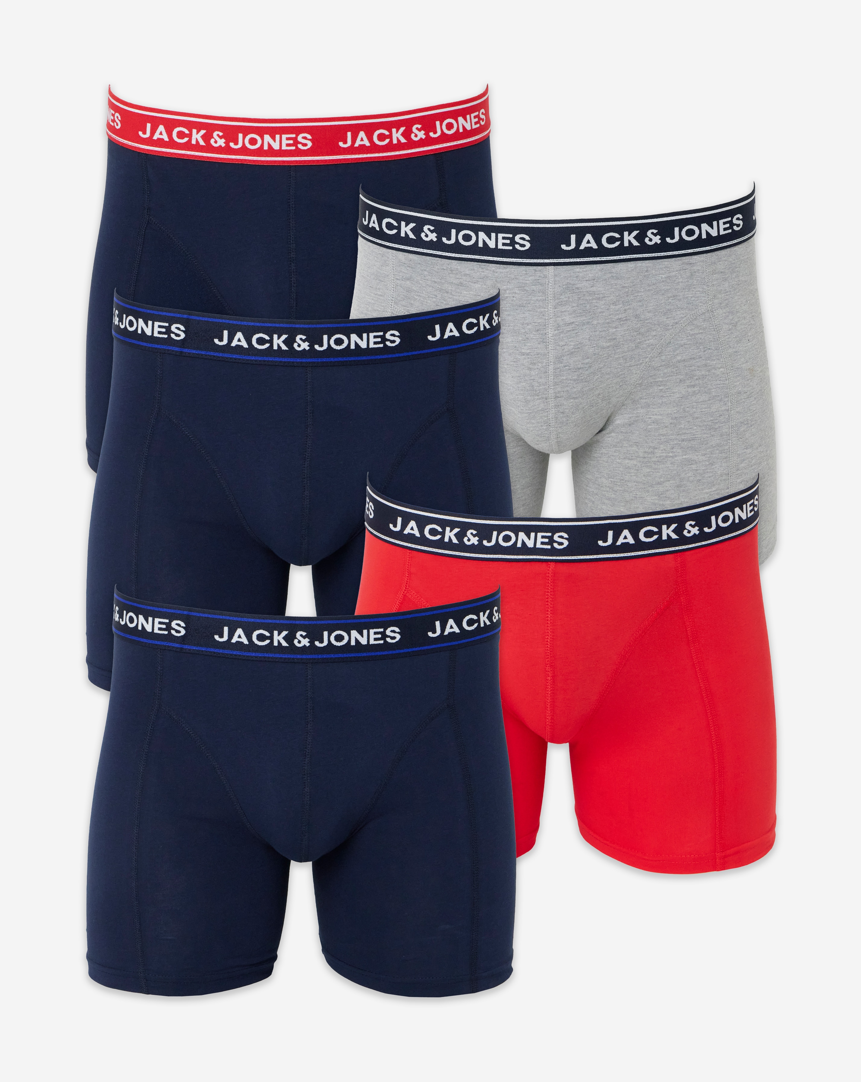 Jack & Jones Hector Logo Trunks 5 Pack