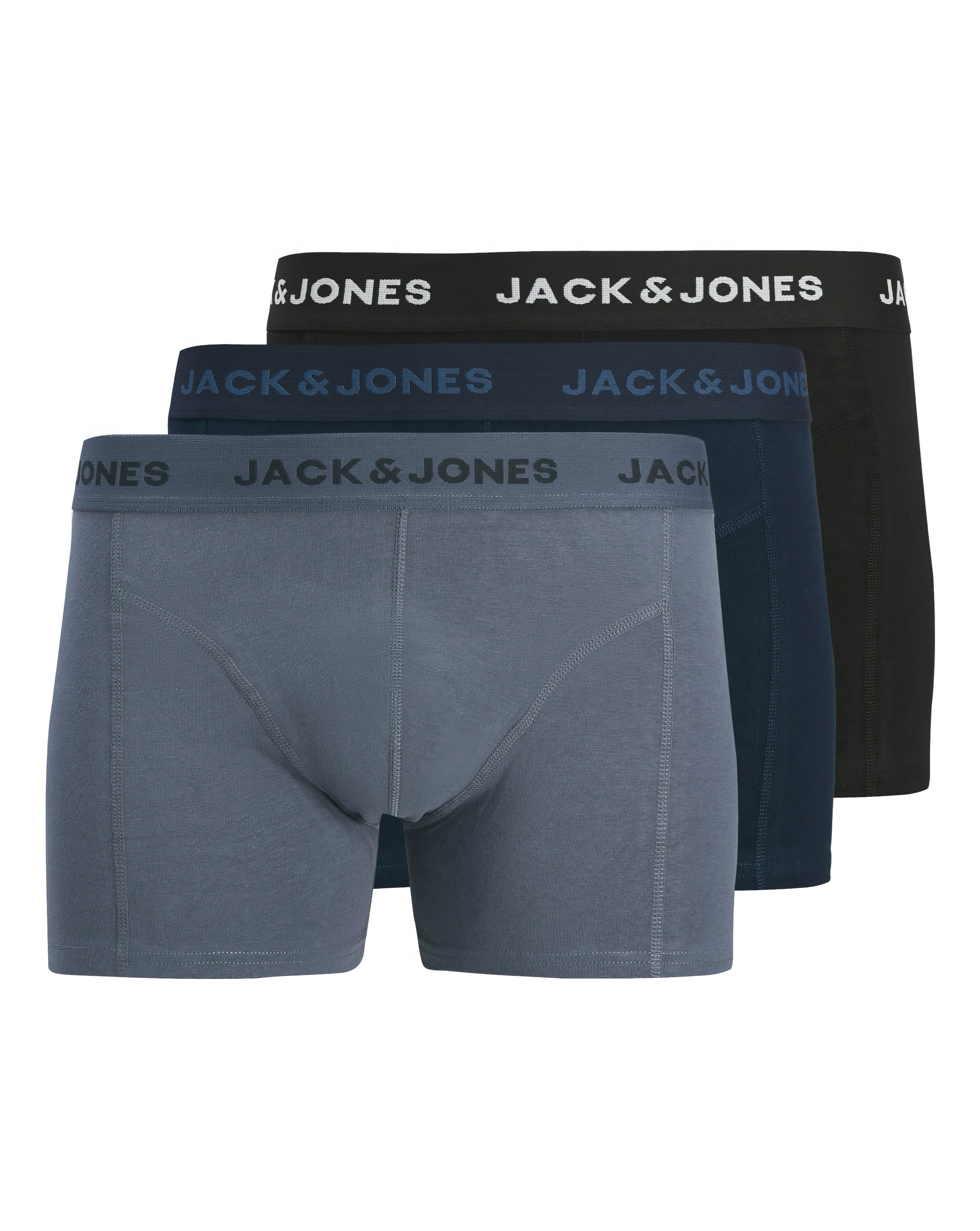 New In - Jack & Jones Jeremiah Logo Trunks 3 Pack
