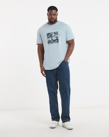 Jack & Jones Honolulu Graphic T-Shirt - Blue