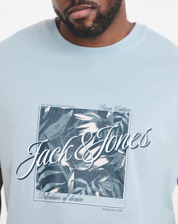 Jack & Jones Honolulu Graphic T-Shirt - Blue