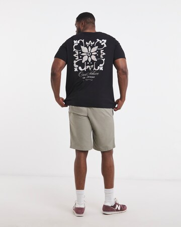 Jack & Jones Art Back Graphic T-Shirt - Black/White