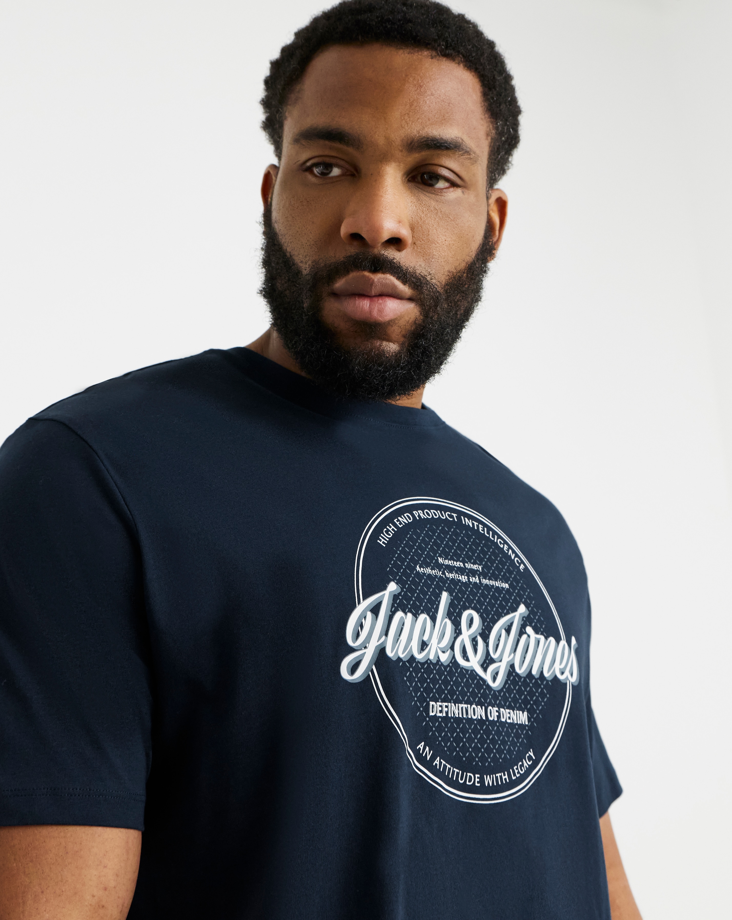 New In - Jack & Jones Dover Logo T-Shirt - Navy