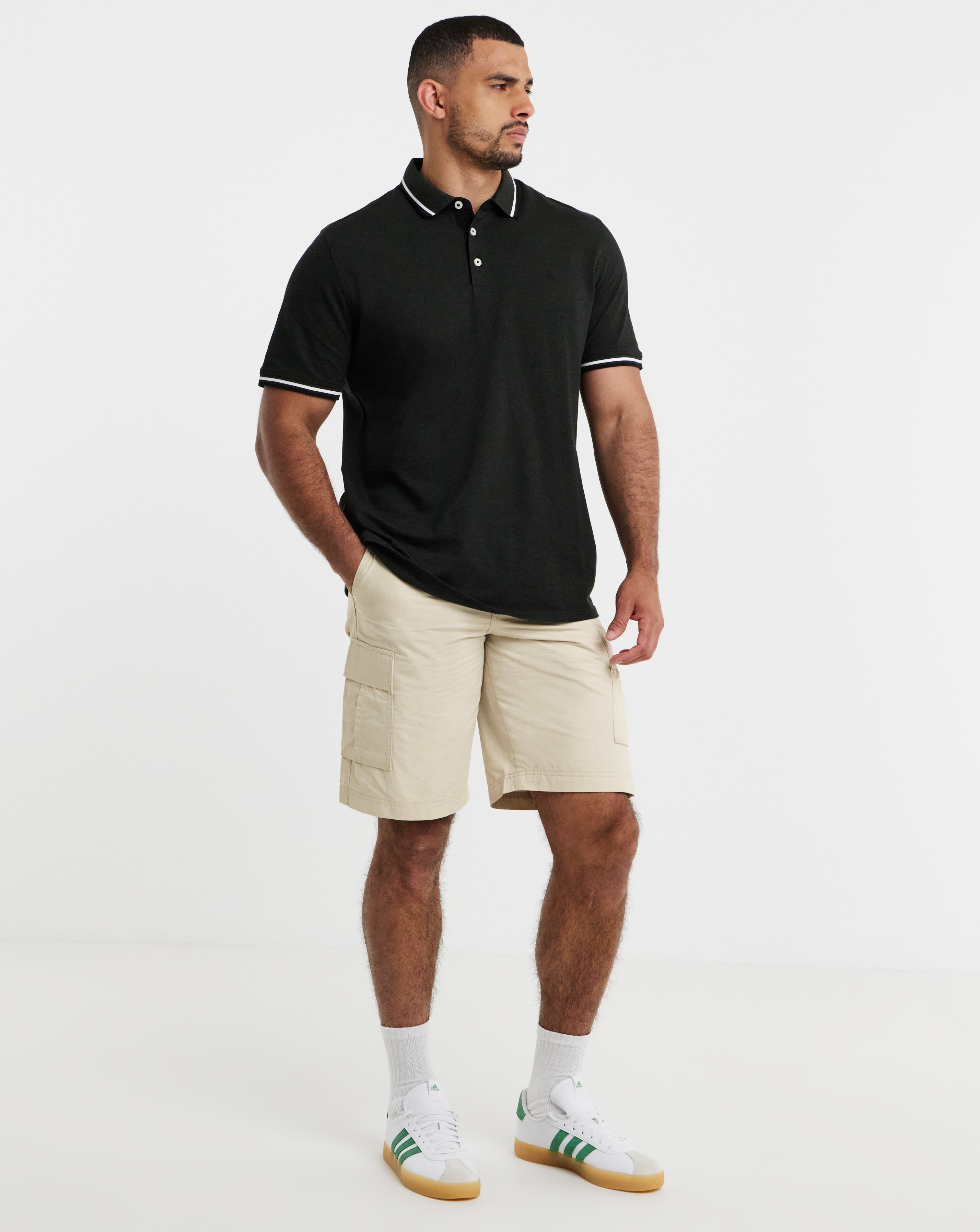 New In - Jack & Jones Cole Cargo Short - Cream