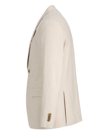 Jack & Jones Premium Martin Linen Blend Suit Jacket - Natural