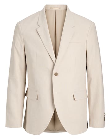Jack & Jones Premium Martin Linen Blend Suit Jacket - Natural