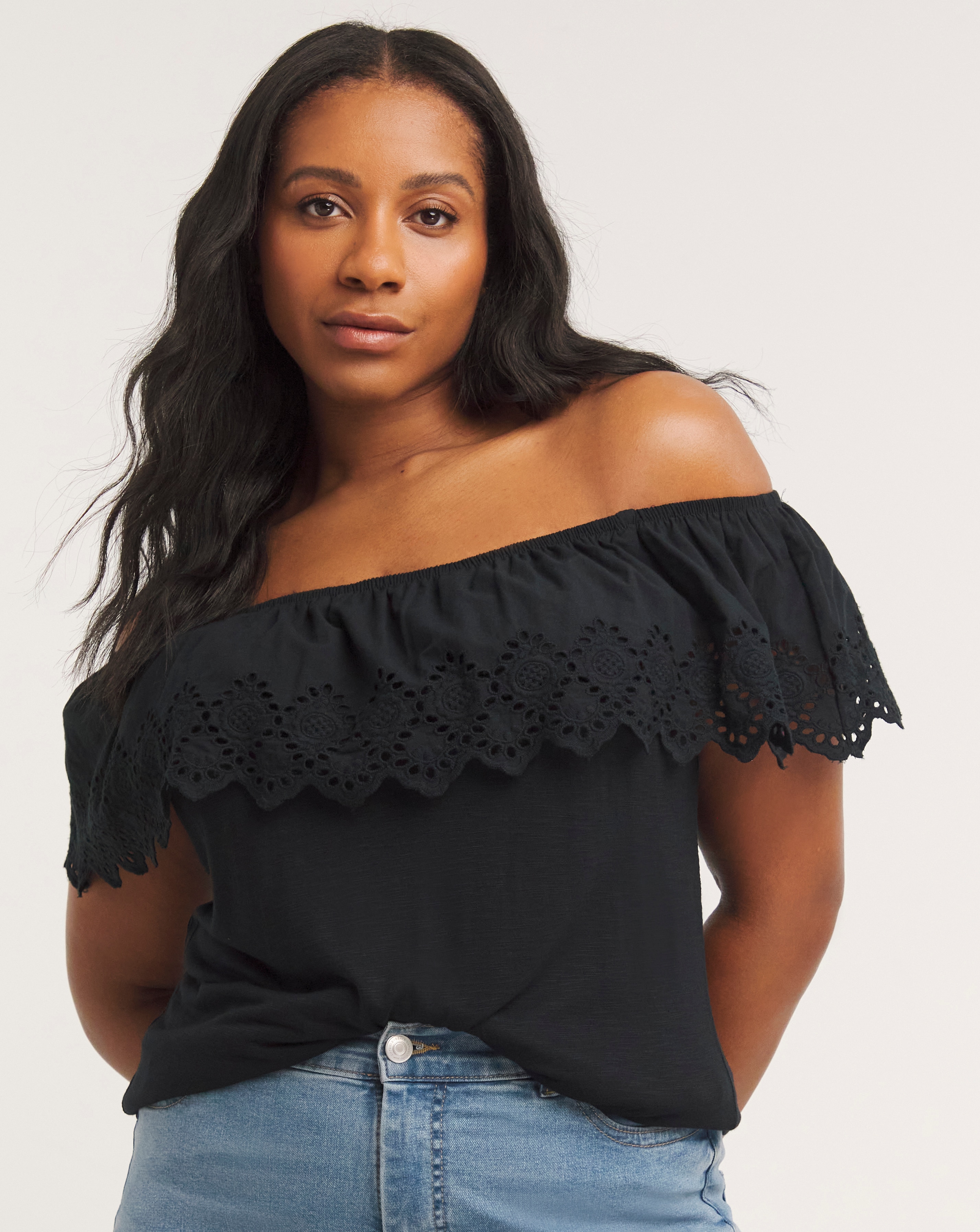 Joe Browns Broderie Frill Tee