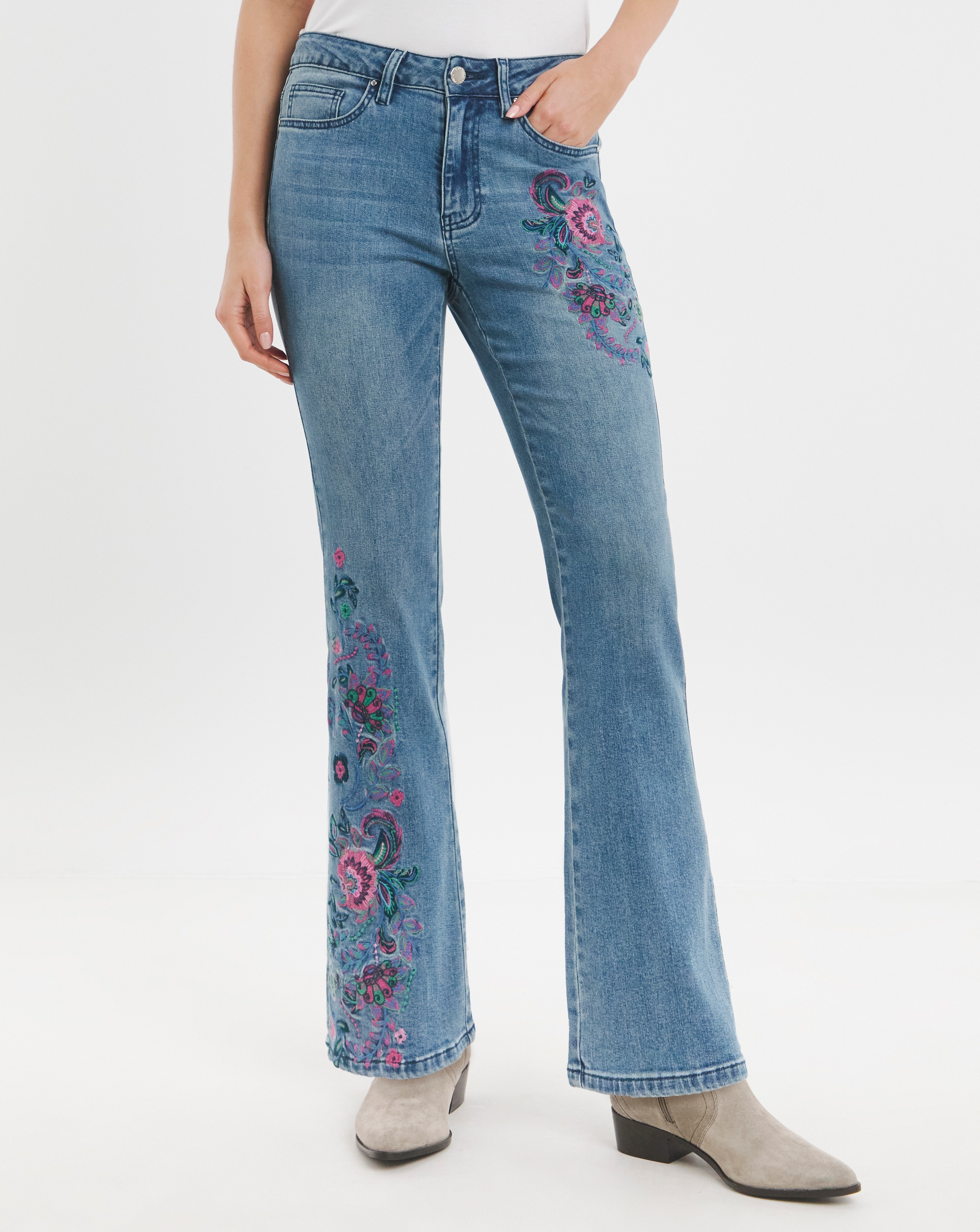 Joe Browns Embroidered Boot Cut Jean