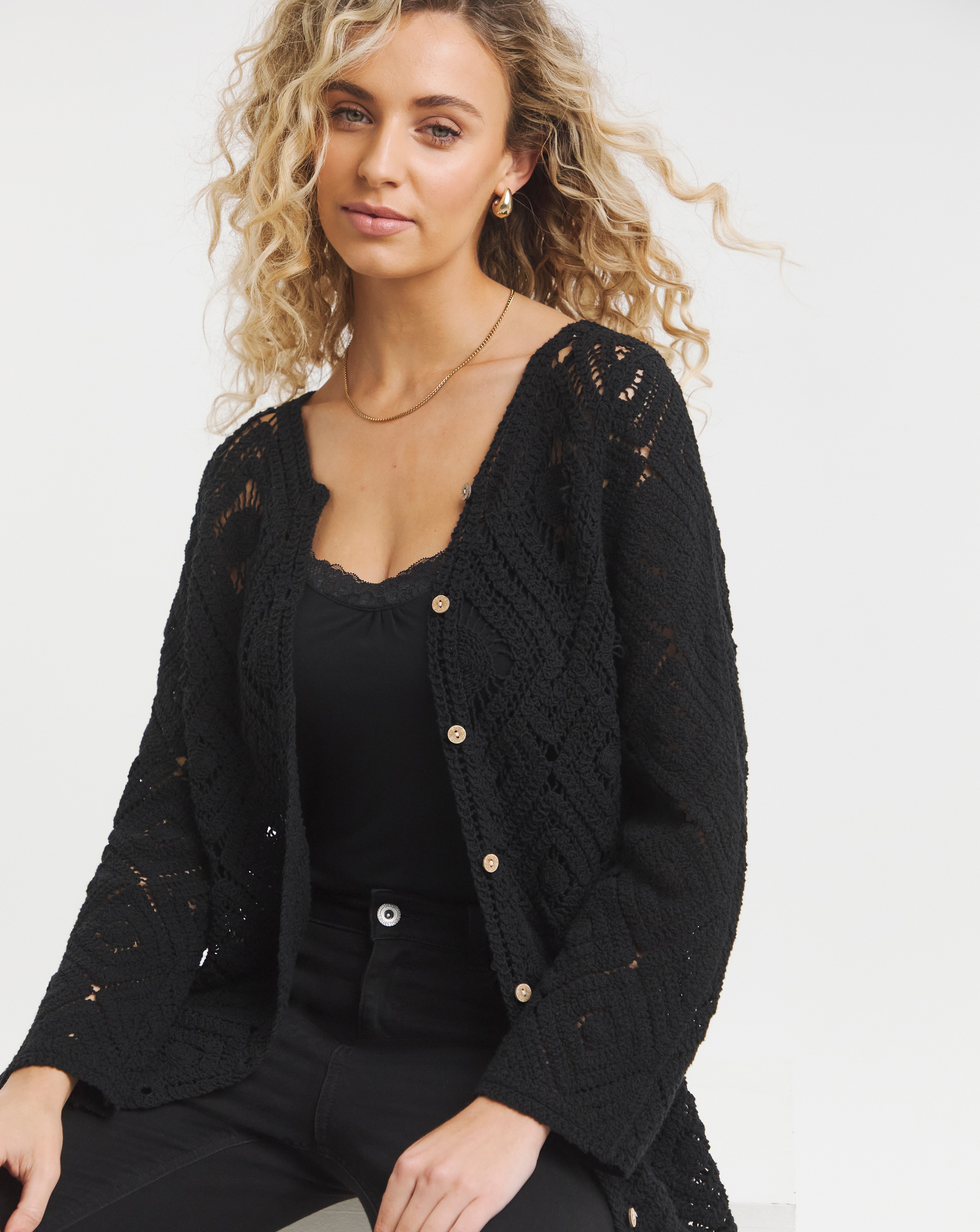 Joe Browns Crochet Cardigan