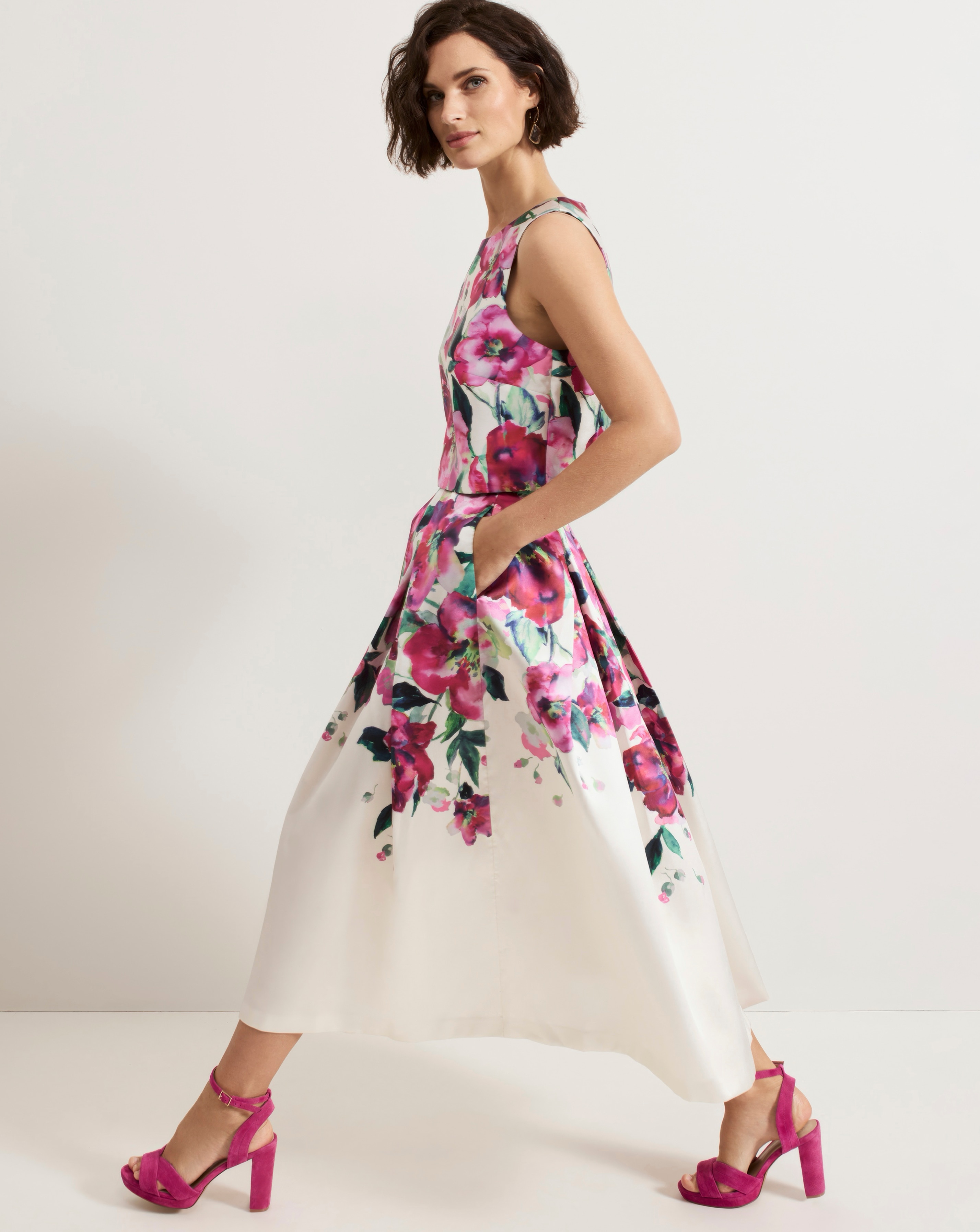 Phase Eight Floral Print Skirt