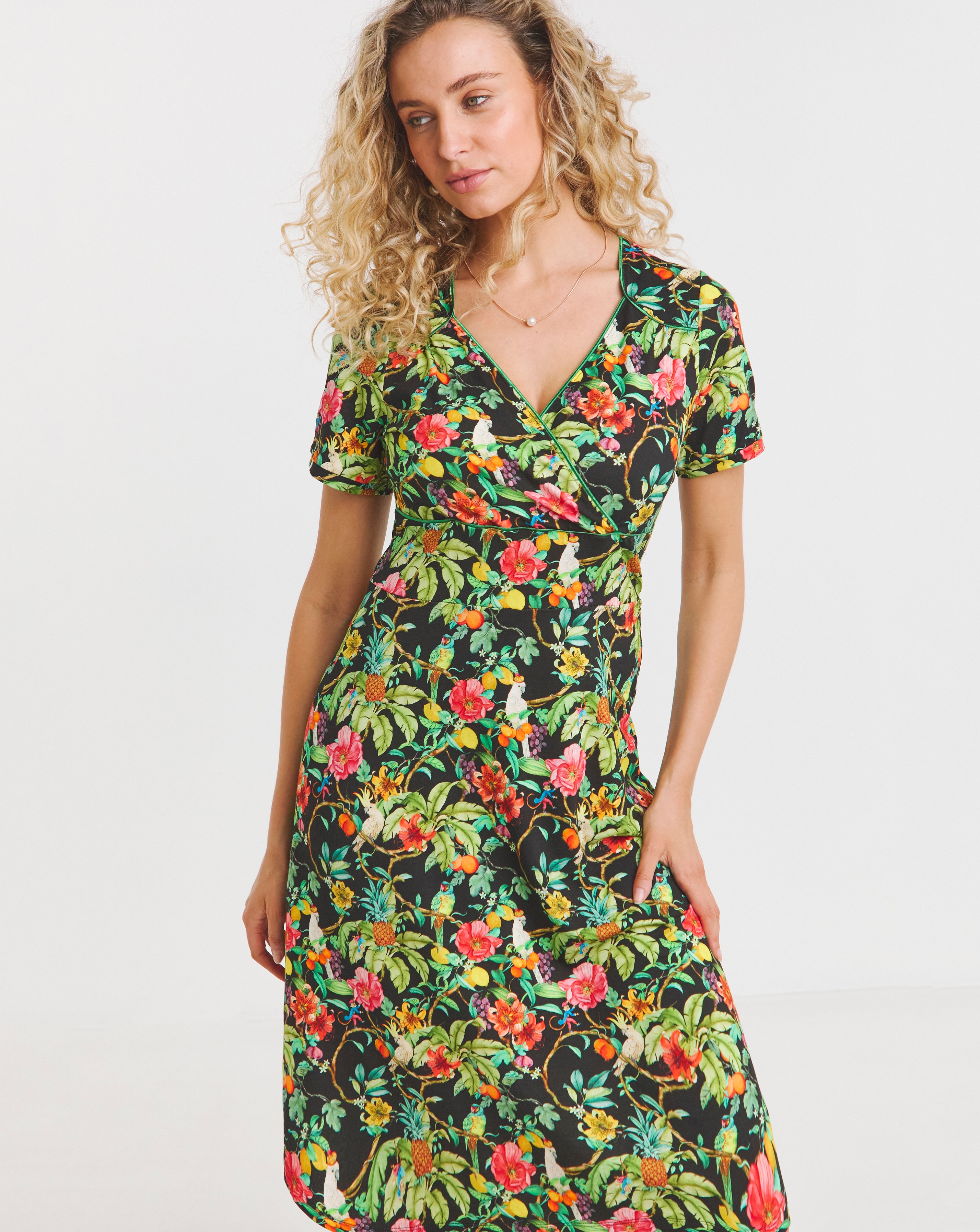 Joe Browns Parrot Jersey Midi Dress