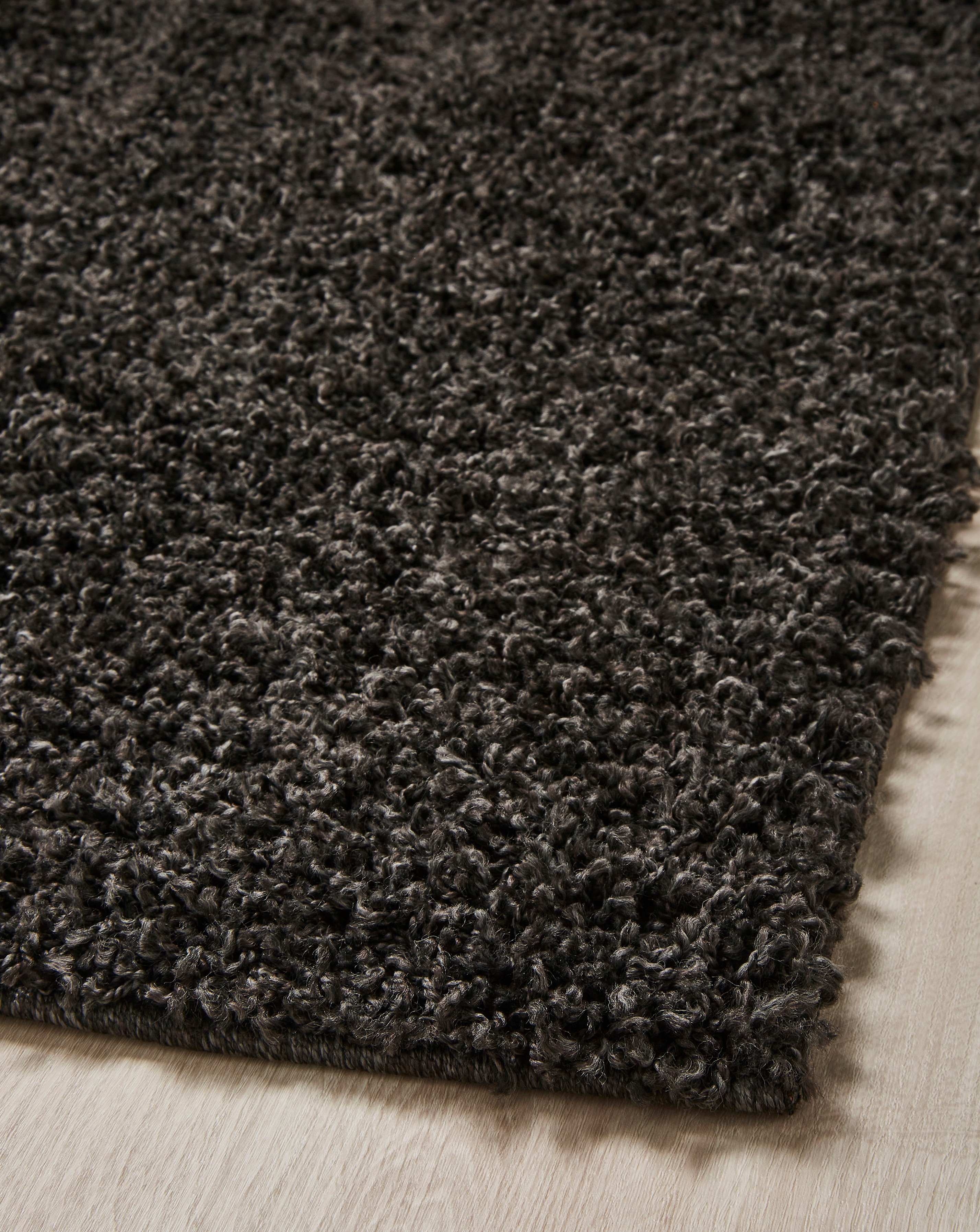 Jazz Shaggy Cosy Rug - Charcoal