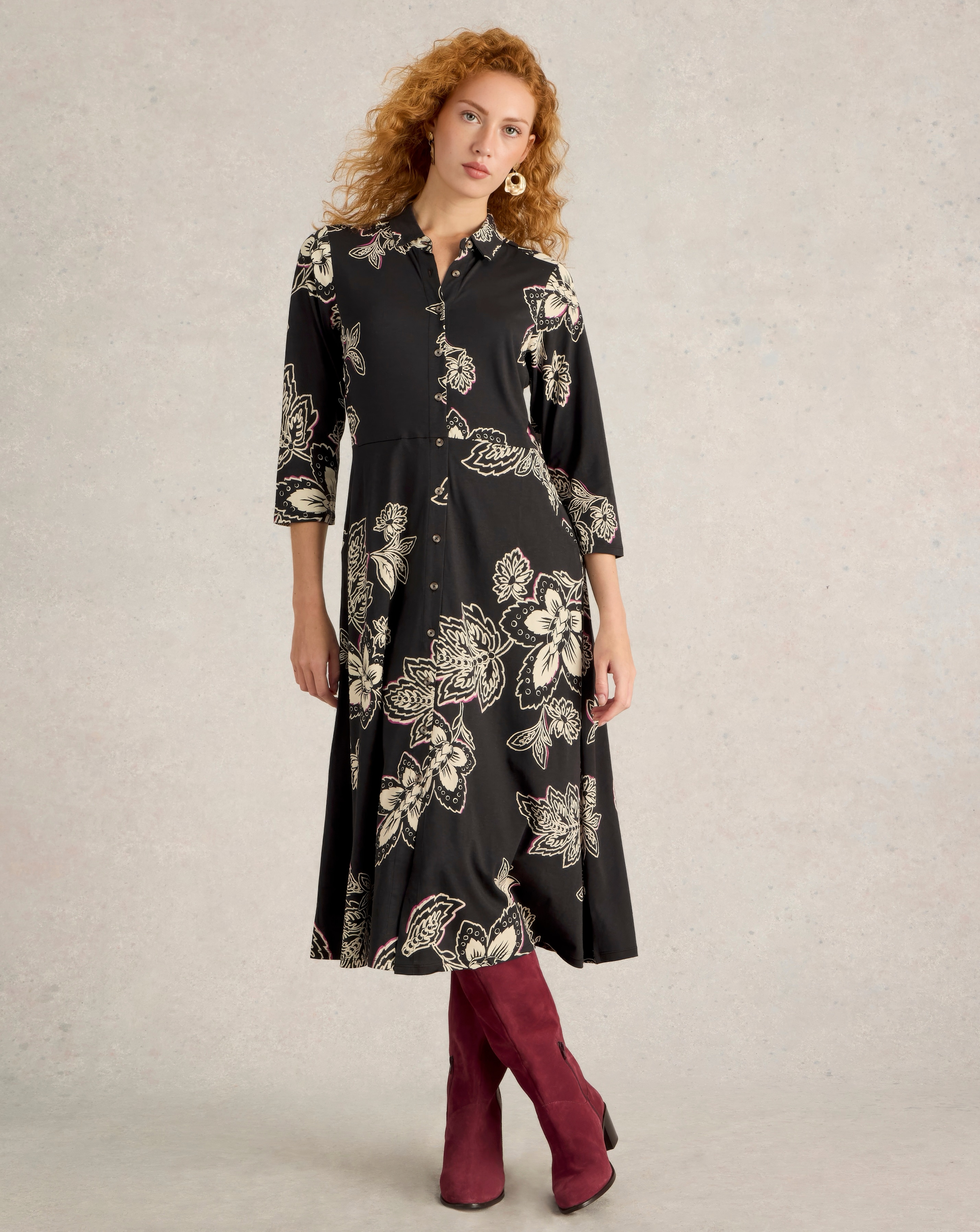 White Stuff Rua Jersey Shirt Dress