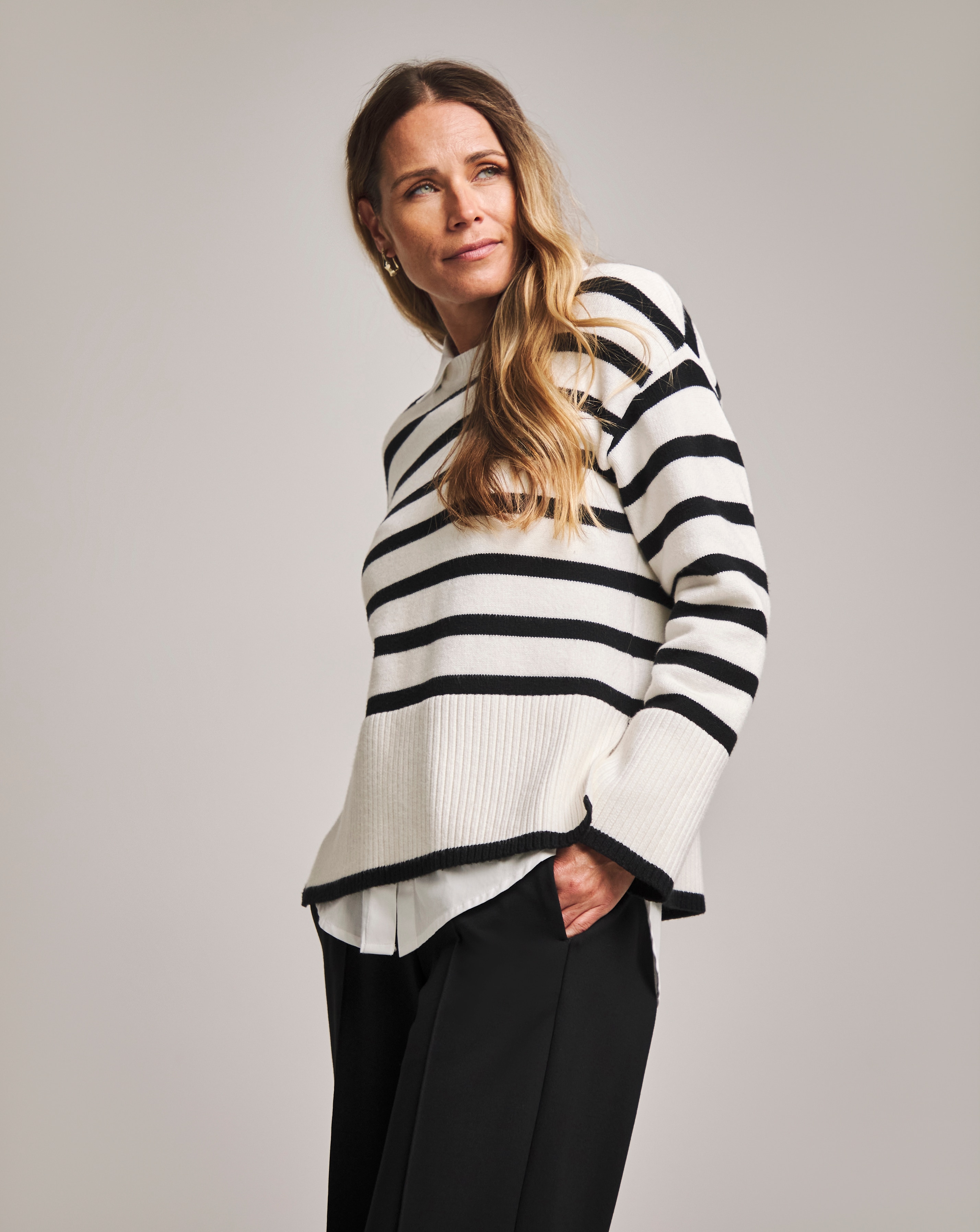 Anthology Stripe Crew Neck Jumper