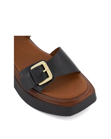 Dune Loells Leather Flatform Sandals Standard Fit