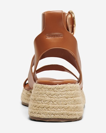 Only Minerva Wedge Espadrille Sandals with Adjustable Buckle Standard Fit