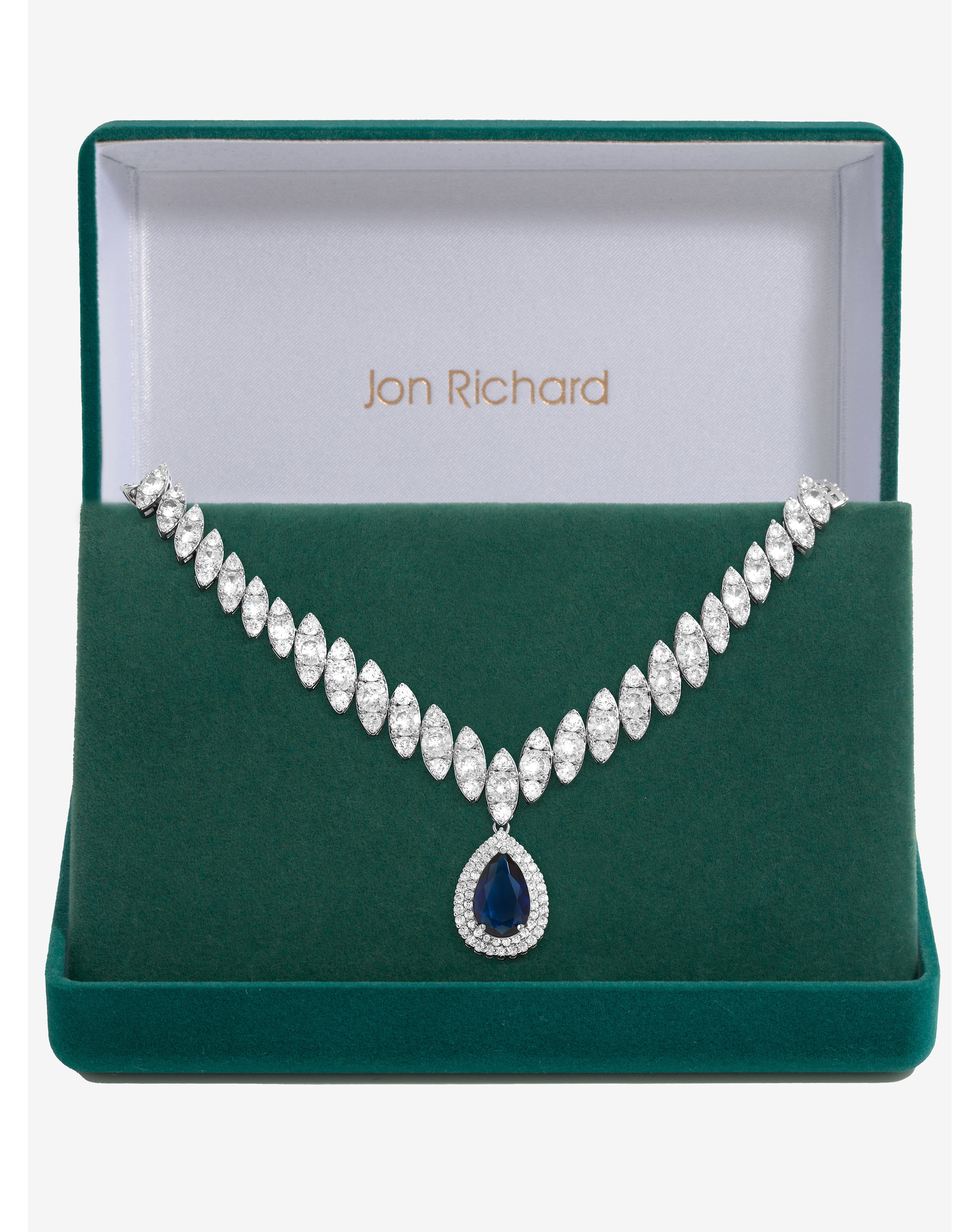 Jon Richard Blue Necklace - Gift Boxed