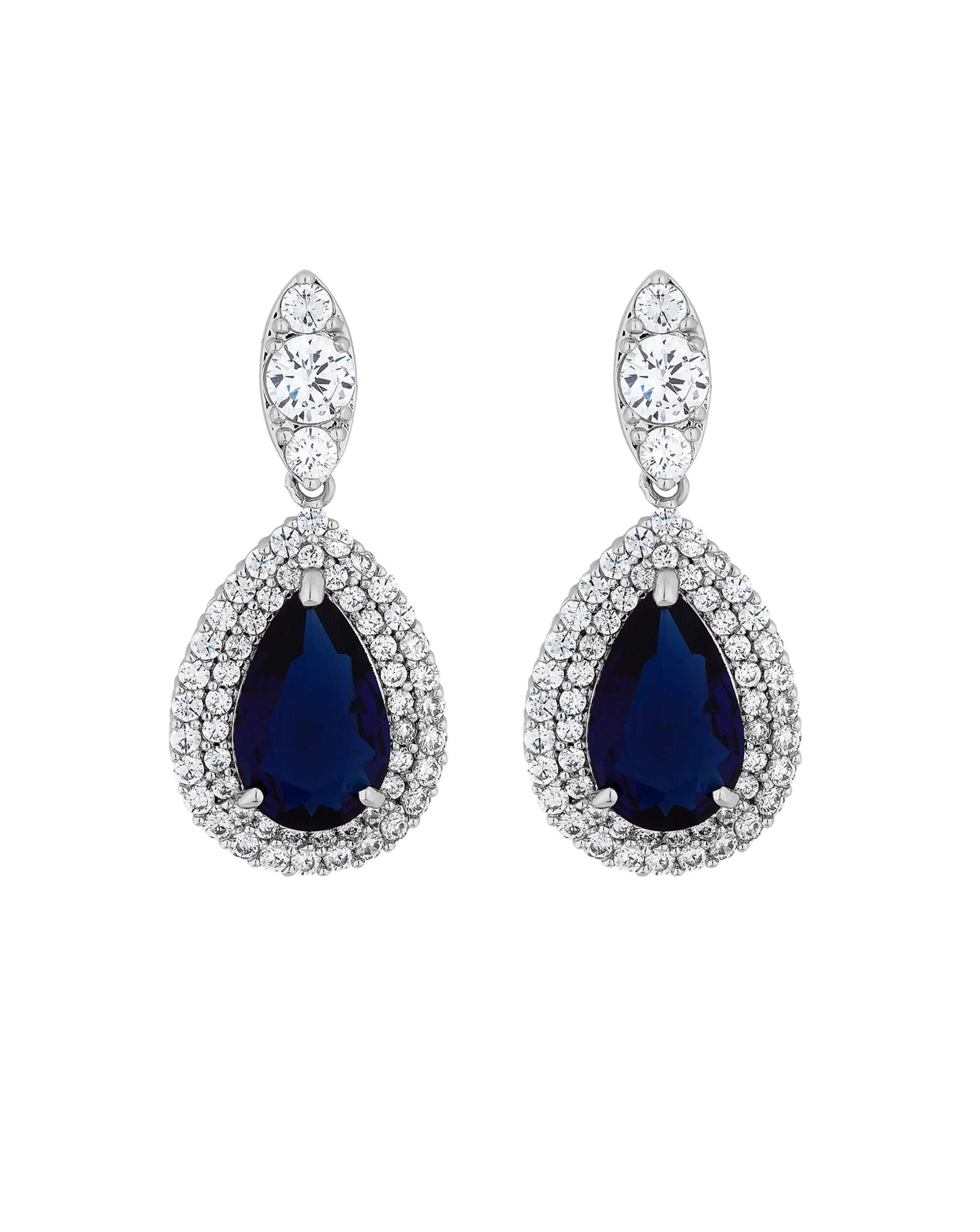Jon Richard Blue Earrings - Gift Boxed