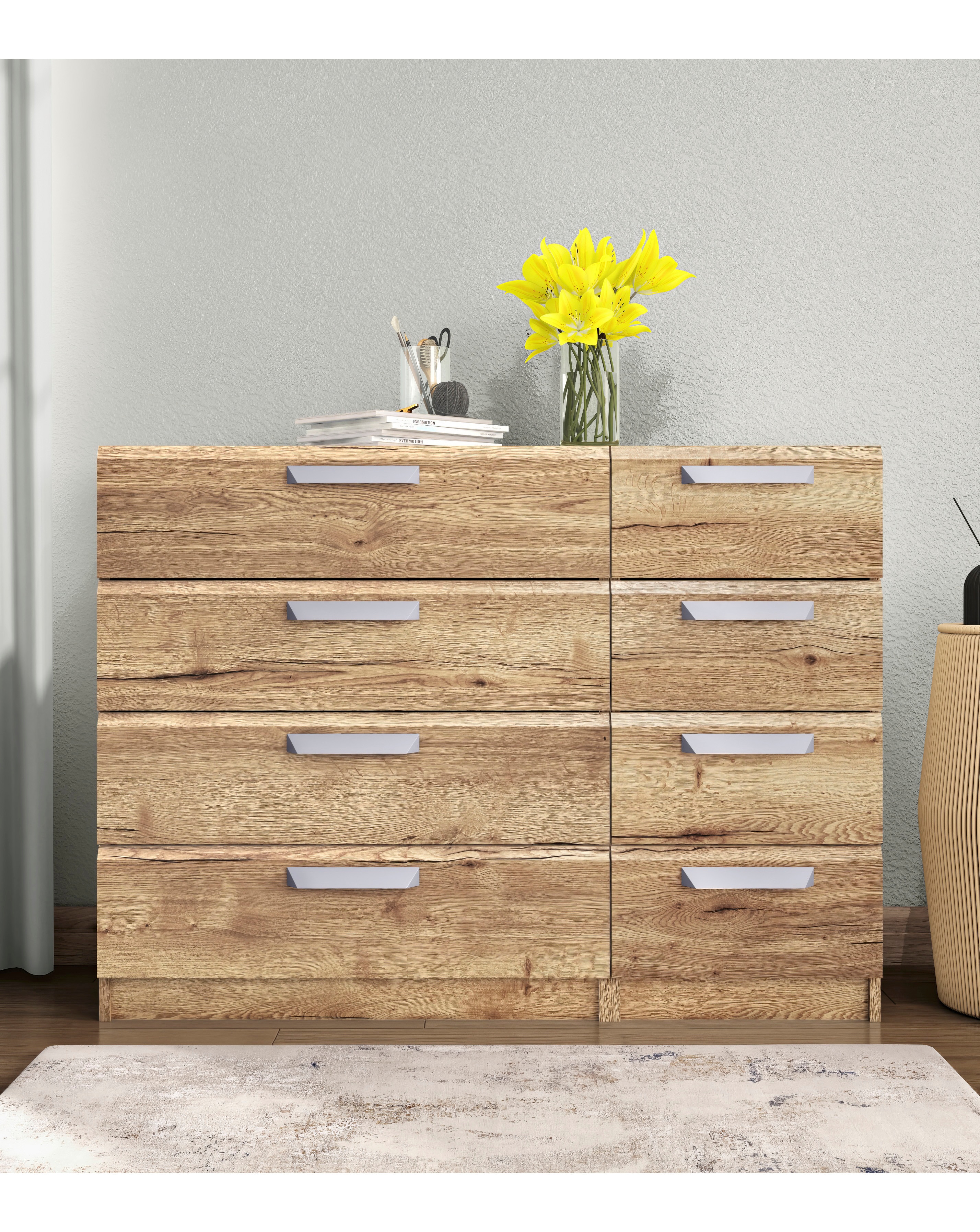 Lugo Assembled 4 plus Drawer Chest