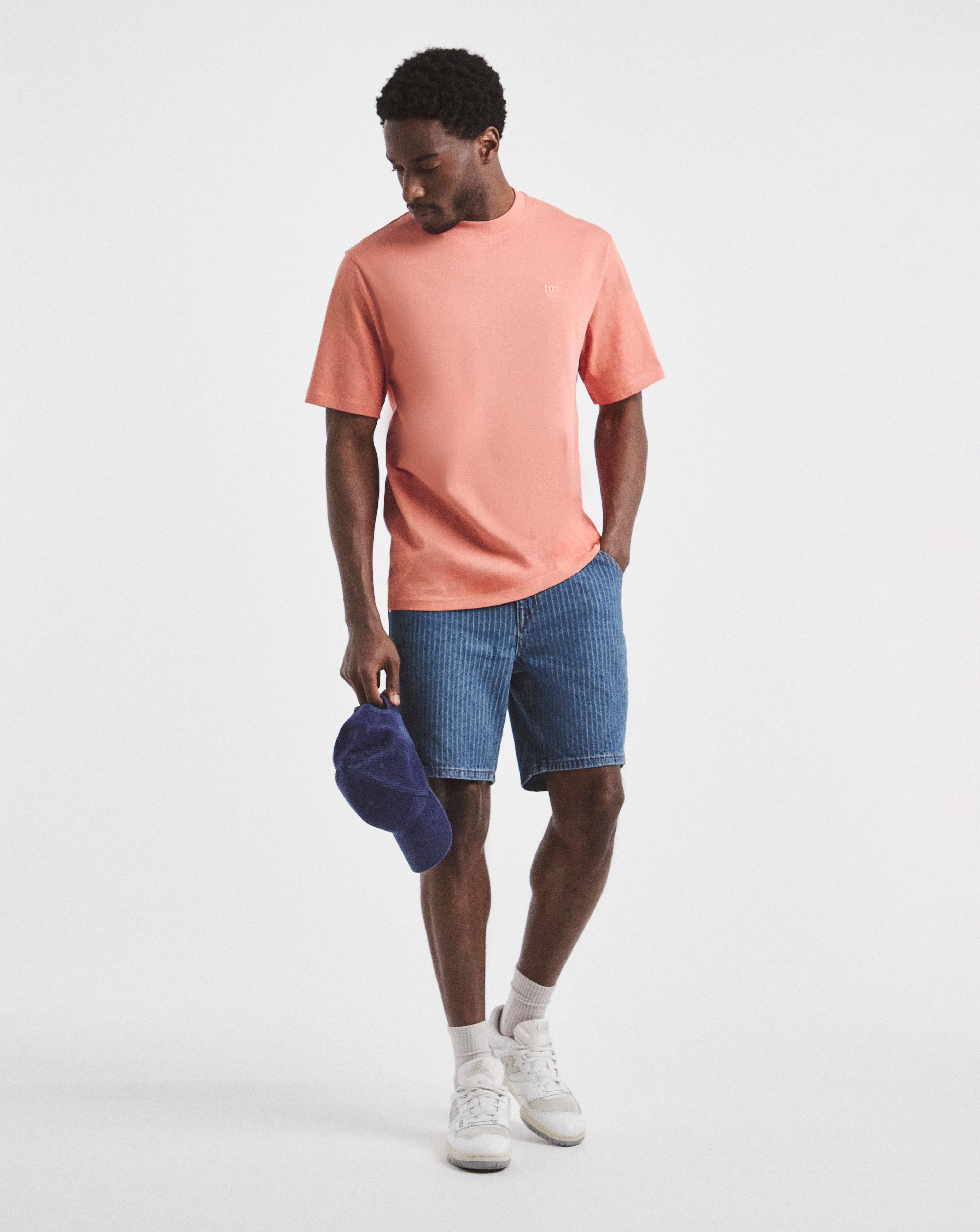 New In - Union Stripe Mid Length Shorts