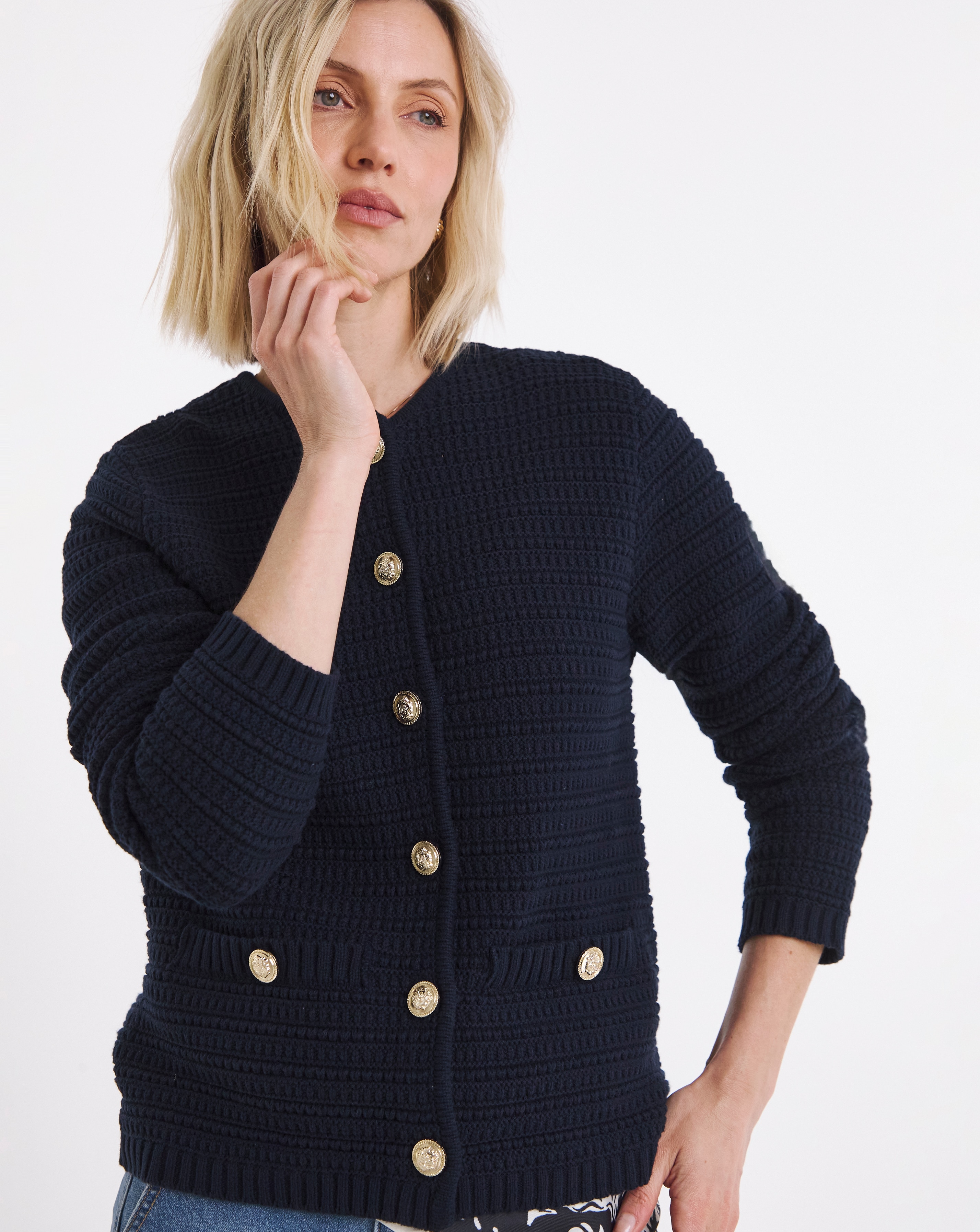 New In - Stitch Detail Long Sleeve Cardigan