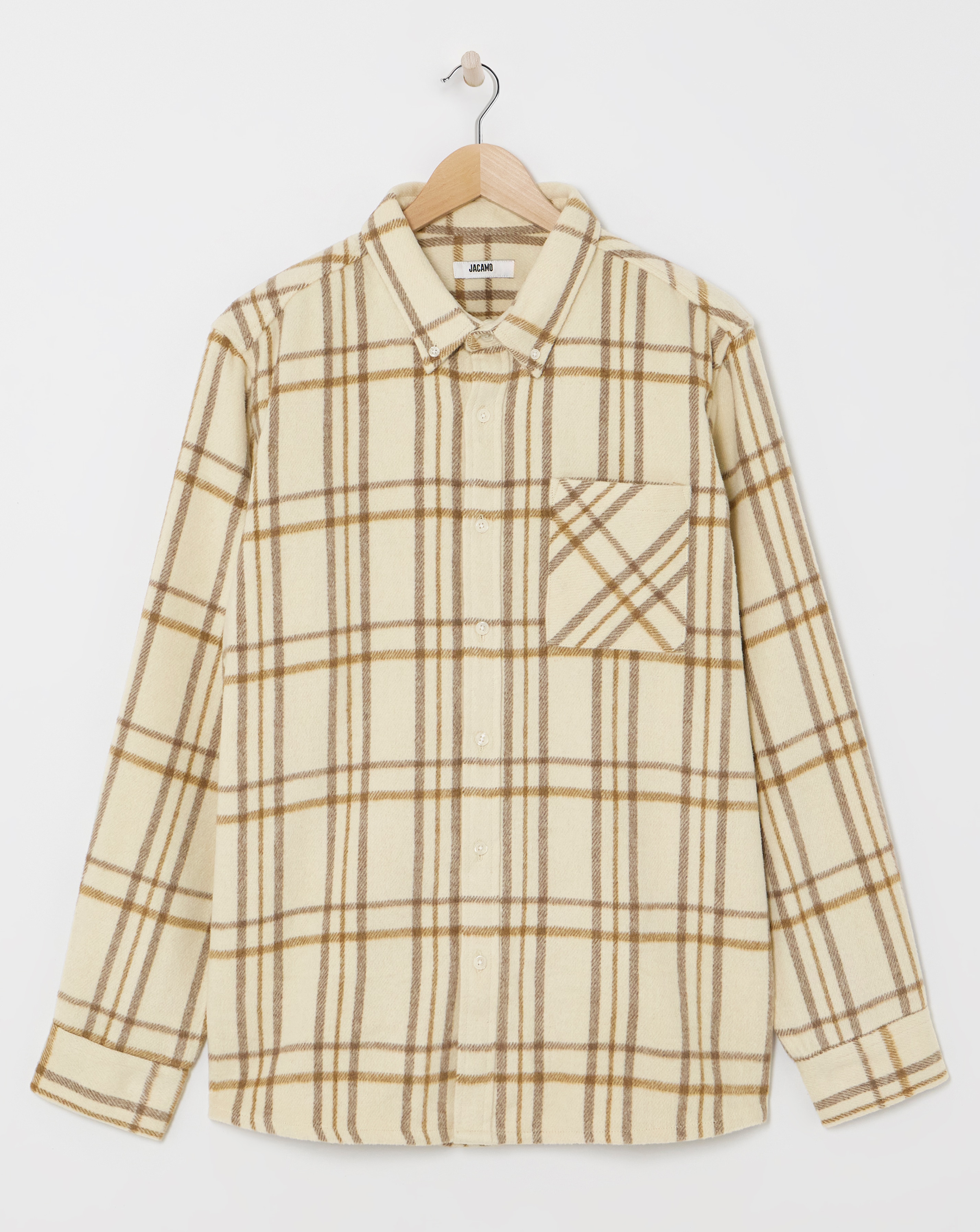 Long Sleeve Checked Flannel Shirt